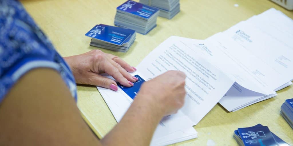 Mailing & Fulfilment, service; intercard; plastic cards; eco-friendly cards; gift cards; payment cards; membership cards; loyalty cards; smart cards; RFID cards; personalisation;